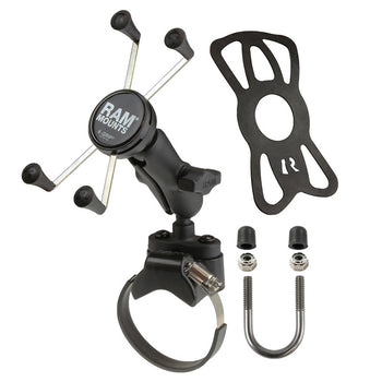 RAM-B-231-2-UN10:RAM-B-231-2-UN10_2:RAM X-Grip Large Phone Mount with ATV/UTV Rail Base