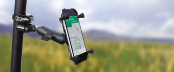 RAM-B-231-2-UN10:RAM-B-231-2-UN10_3:RAM X-Grip Large Phone Mount with ATV/UTV Rail Base