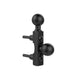 RAM® Motorcycle Brake/Clutch Reservoir Base with Add-On Ball