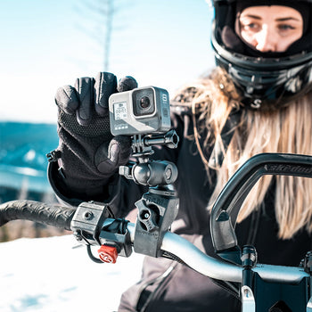 RAM-B-400-A-GOP1U:RAM-B-400-A-GOP1U_3:RAM Tough-Claw™ Clamp Mount with Action Camera Adapter - Aluminum
