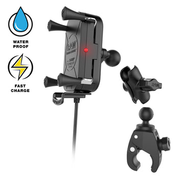 RAM-B-400-A-UN12W-V7M-1:RAM-B-400-A-UN12W-V7M-1_2:RAM Tough-Charge™ 15W Wireless Charging Mount with Tough-Claw™