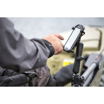 RAM-B-400-C-UN7U:RAM-B-400-C-UN7U_3:RAM X-Grip Phone Mount with RAM Tough-Claw™ Small Clamp Base - Long