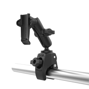 RAM-B-400-GA76U:RAM-B-400-GA76U_4:RAM® Tough-Claw™ Small Clamp Mount with Garmin Spine Clip Holder