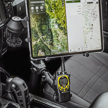 RAM-B-400-HOL-UN7BU:RAM-B-400-HOL-UN7BU_4:RAM® X-Grip® Phone Mount with RAM® Tough-Claw™ Small Clamp Base - Medium