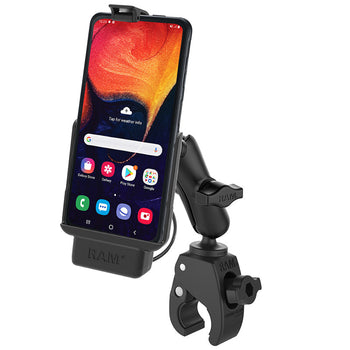 RAM-B-400-SAM9PU:RAM-B-400-SAM9PU_1:RAM EZ-Roll'r™ Powered Tough-Claw™ Mount for Samsung XCover Pro