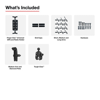RAM-B-400-UN4U:RAM-B-400-UN4U_4:RAM Finger-Grip™ Universal Mount with Small Tough-Claw™