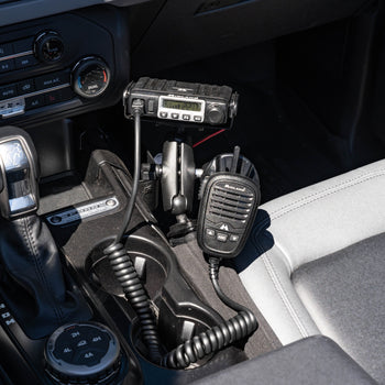 RAM-B-407-MC-KIT1:RAM-B-407-MC-KIT1_5:RAM Tough-Wedge™ Temporary Radio + Mic Vehicle Mount Bundle
