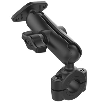 RAM-B-408-75-1-238U:RAM-B-408-75-1-238U_2:RAM Torque™ Medium Rail Double Ball Mount with Diamond Plate