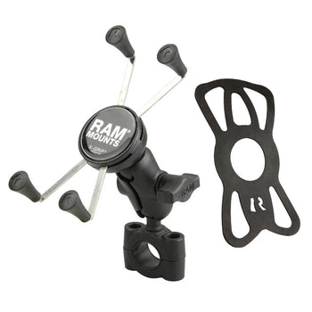 RAM-B-408-75-1-A-UN10:RAM-B-408-75-1-A-UN10_2:RAM X-Grip Large Phone Mount with Torque™ Medium Rail Base - Short Arm