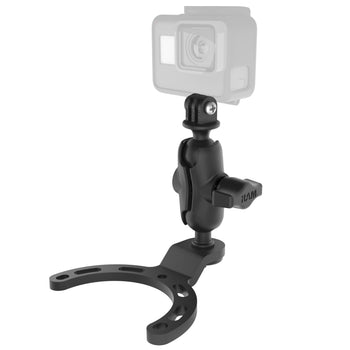 RAM-B-410-A-GOP1U:RAM-B-410-A-GOP1U_1:RAM Small Gas Tank Mount with Universal Action Camera Adapter