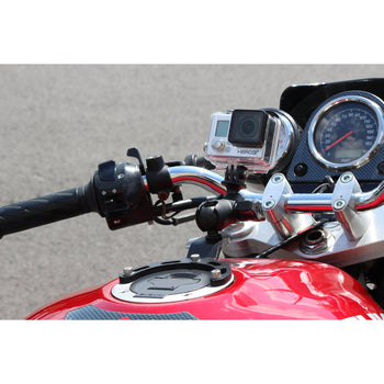 RAM-B-410-A-GOP1U:RAM-B-410-A-GOP1U_3:RAM Small Gas Tank Mount with Universal Action Camera Adapter