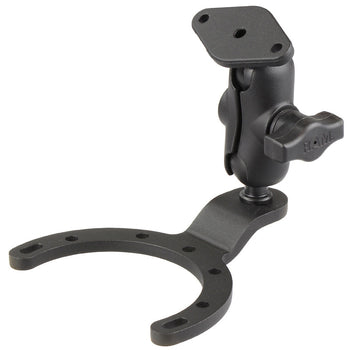 RAM-B-411-A-238U:RAM-B-411-A-238U_1:RAM Large Gas Tank Mount with Diamond Plate