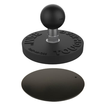RAM-B-MAG66PU:RAM-B-MAG66PU_1:RAM Tough-Mag™ 66MM Diameter Magnetic Ball Base with Steel Plate