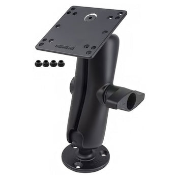 RAM-D-101U-246-IN1:RAM-D-101U-246-IN1_1:RAM Double Ball Mount with Steel Reinforced 100x100mm VESA Plate