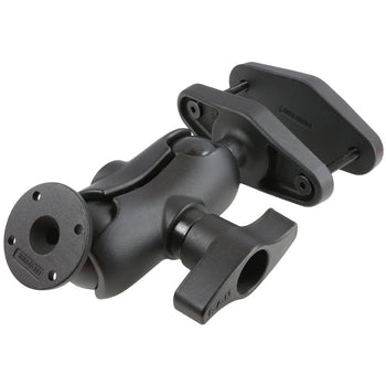 RAM-D-101U-C-247-4:RAM-D-101U-C-247-4_1:RAM 4" Square Post Clamp Mount with Round AMPS Plate - D Size