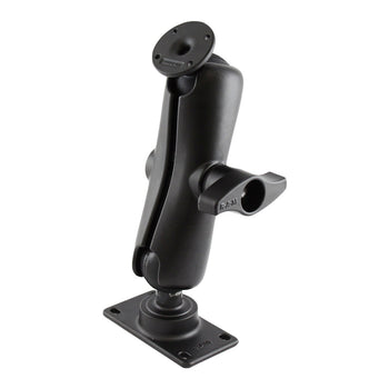 RAM-D-101U-GAM1:RAM-D-101U-GAM1_1:RAM Double Ball Mount with Round AMPS Plate and 50x100mm VESA Plate