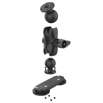 RAM-D-102-C-333-MAG88U:RAM-D-102-C-333-MAG88U_2:RAM Tough-Mag™ Double Magnetic Heavy Duty Mount - D Size Short
