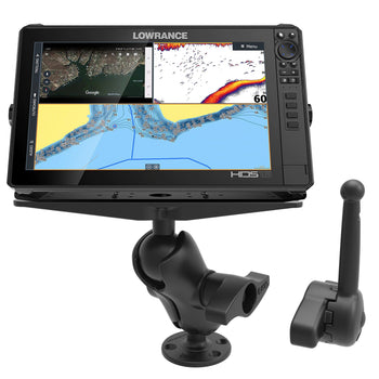 RAM-D-111-C-KNOB9H:RAM-D-111-C-KNOB9H_1:RAM Large Marine Electronics Mount with RAM Hi-Torq Wrench - Short