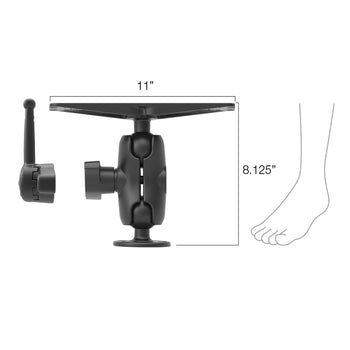 RAM-D-111-C-KNOB9H:RAM-D-111-C-KNOB9H_2:RAM Large Marine Electronics Mount with RAM Hi-Torq Wrench - Short