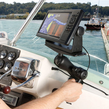 RAM-D-111-KNOB9HU:RAM-D-111-KNOB9HU_3:RAM Large Marine Electronics Mount with RAM Hi-Torq Wrench - Medium