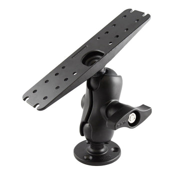 RAM-D-111U-C-MI1:RAM-D-111U-C-MI1_1:RAM Large Marine Electronics Mount with Jam Nut - Short