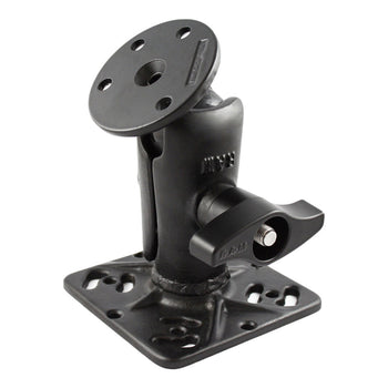 RAM-D-112-D:RAM-D-112-D_1:RAM Drill-Down Mount with Single Socket Arm & Large Round Plate