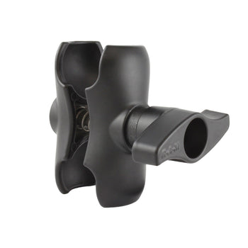 RAM-D-201U-C-MI1:RAM-D-201U-C-MI1_1:RAM Double Socket Arm with Jam Nut - D Size Short
