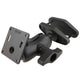 RAM® 4" Square Post Clamp Mount with 75x75mm VESA Plate