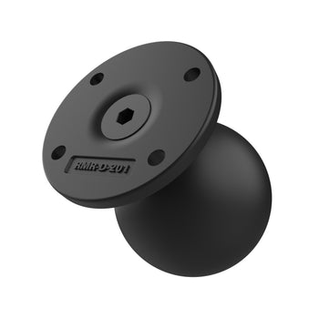 RAM-D-254U-IN1:RAM-D-254U-IN1_1:RAM Round AMPS Plate with Ball and Steel Reinforced Post