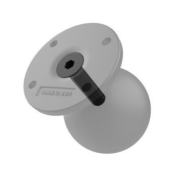 RAM-D-254U-IN1:RAM-D-254U-IN1_2:RAM Round AMPS Plate with Ball and Steel Reinforced Post