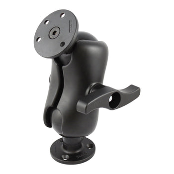 RAM-E-101U-D-IN1:RAM-E-101U-D-IN1_1:RAM® Double Ball Mount with Steel Reinforced Round Plates - E Size Short