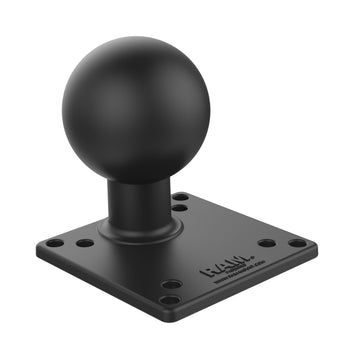 RAM-E-246U-IN1:RAM-E-246U-IN1_2:RAM Steel Reinforced 100x100mm VESA Plate with Ball - E Size