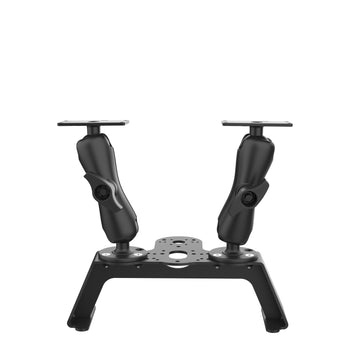 RAM-FF1-D-202-25-202-2:RAM-FF1-D-202-25-202-2_2:RAM® Fishfinder Deck Kit with Dual Humminbird Helix 8-10 & XPLORE Mount