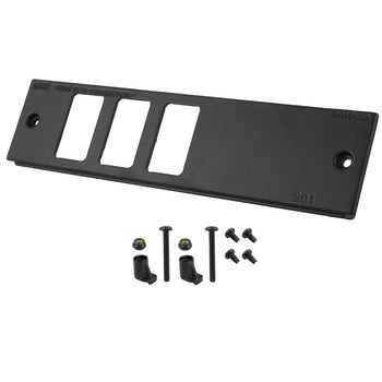 RAM-FP2-S3L-0830-1450:RAM-FP2-S3L-0830-1450_1:RAM Tough-Box™ 2" Faceplate with Three Switch Ports