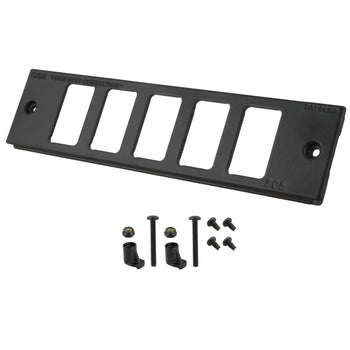 RAM-FP2-S5-0830-1450:RAM-FP2-S5-0830-1450_1:RAM Tough-Box™ 2" Faceplate with Five Switch Ports