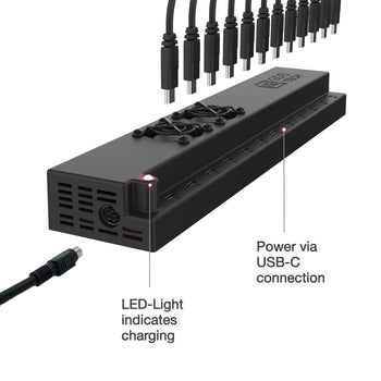 RAM-GDS-CHARGE-USBC-12:RAM-GDS-CHARGE-USBC-12_2:GDS 12-Port 300W USB-C Power Delivery Wall Charger