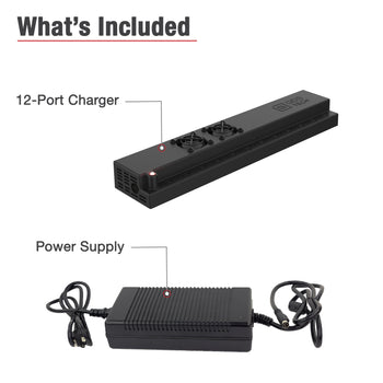 RAM-GDS-CHARGE-USBC-12:RAM-GDS-CHARGE-USBC-12_4:GDS 12-Port 300W USB-C Power Delivery Wall Charger