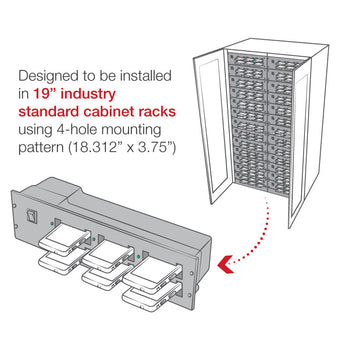 RAM-GDS-DOCK-6G10PU:RAM-GDS-DOCK-6G10PU_7:GDS® 6-Port Charging Module for IntelliSkin® Phones in Cabinets
