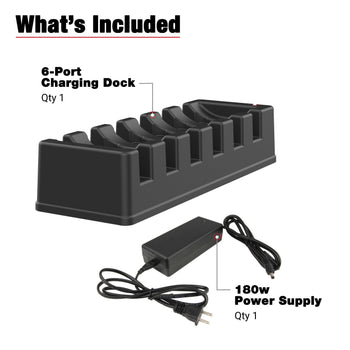 RAM-GDS-DOCK-6G16-SW1:RAM-GDS-DOCK-6G16-SW1_6:GDS 6-Port Power + Single RJ45 Dock for Tablets with IntelliSkin