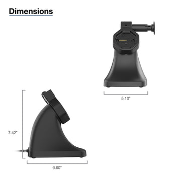 RAM-GDS-DOCK-D10K-U5-C:RAM-GDS-DOCK-D10K-U5-C_4:GDS Uni-Conn™ Powered Kiosk Dock with Release Button & USB-C