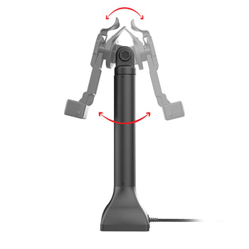 RAM-GDS-DOCK-D11-14-U1E:RAM-GDS-DOCK-D11-14-U1E_3:GDS Uni-Conn™ 14" Pedestal Dock with PoE