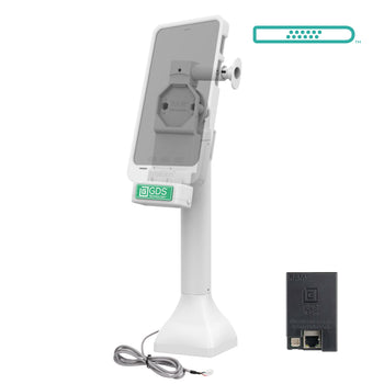 RAM-GDS-DOCK-D11-14-U4E-GRY:RAM-GDS-DOCK-D11-14-U4E-GRY_2:GDS Uni-Conn™ 14" Pedestal Dock with PoE - Gray