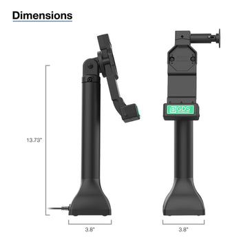 RAM-GDS-DOCK-D11-14-U4E:RAM-GDS-DOCK-D11-14-U4E_4:GDS Uni-Conn™ 14" Pedestal Dock with PoE