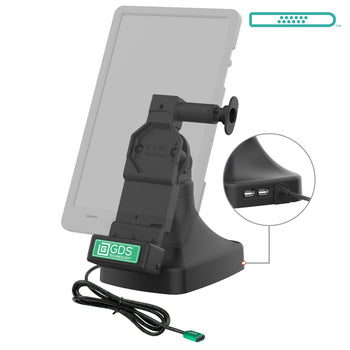 RAM-GDS-DOCK-D14-U4C-2A:RAM-GDS-DOCK-D14-U4C-2A_2:GDS Uni-Conn™ Tilt & Swivel Dock with USB-C + Data