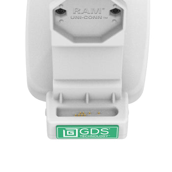 RAM-GDS-DOCK-D14-U4E-GRY:RAM-GDS-DOCK-D14-U4E-GRY_6:GDS Uni-Conn™ Tilt & Swivel Dock with PoE - Gray