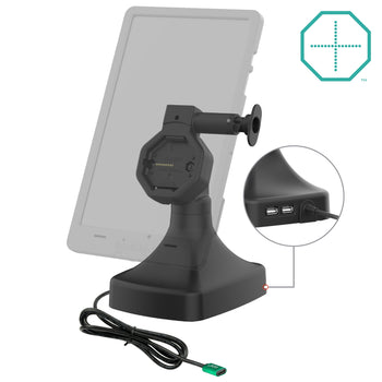 RAM-GDS-DOCK-D14-U5C-2A:RAM-GDS-DOCK-D14-U5C-2A_2:GDS Uni-Conn™ Powered Tilt & Swivel Dock with USB-C + Data