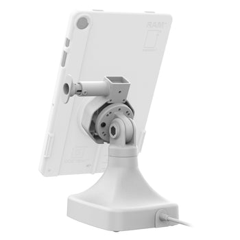 RAM-GDS-DOCK-D14-U5C-GRY:RAM-GDS-DOCK-D14-U5C-GRY_4:GDS Uni-Conn™ Powered Tilt & Swivel Dock with USB-C - Gray