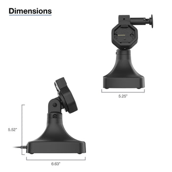 RAM-GDS-DOCK-D14-U5C:RAM-GDS-DOCK-D14-U5C_7:GDS Uni-Conn™ Powered Tilt & Swivel Dock with USB-C