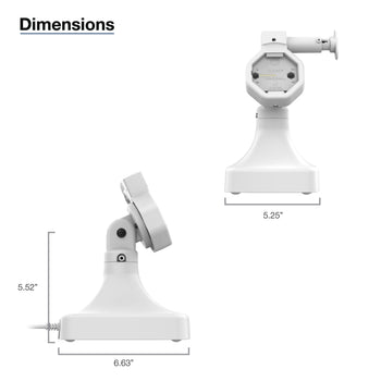 RAM-GDS-DOCK-D14-U5E-GRY:RAM-GDS-DOCK-D14-U5E-GRY_7:GDS Uni-Conn™ Powered Tilt & Swivel Dock with PoE - Gray