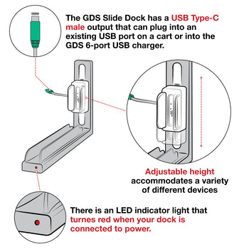 RAM-GDS-DOCK-G7-8-NGU:RAM-GDS-DOCK-G7-8-NGU_5:GDS Slide Dock™ with Power Delivery & Drill Down Base